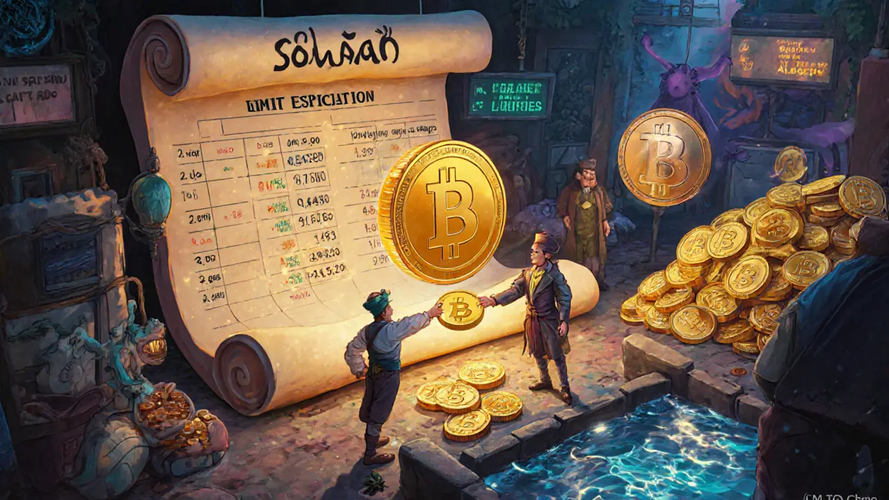 Whimsical marketplace where most trades involve ROWAN tokens, few real asset swaps occur.