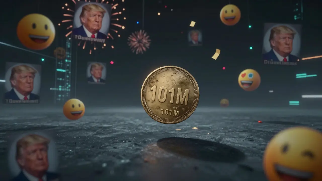 What is 101M (101M) crypto coin? The truth about the Trump Twitter meme coin