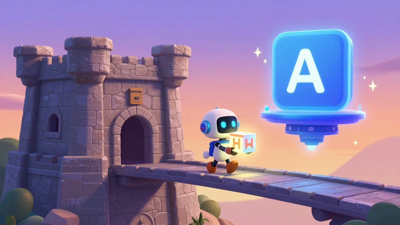 Robot courier bridging blockchain fortress and decentralized storage