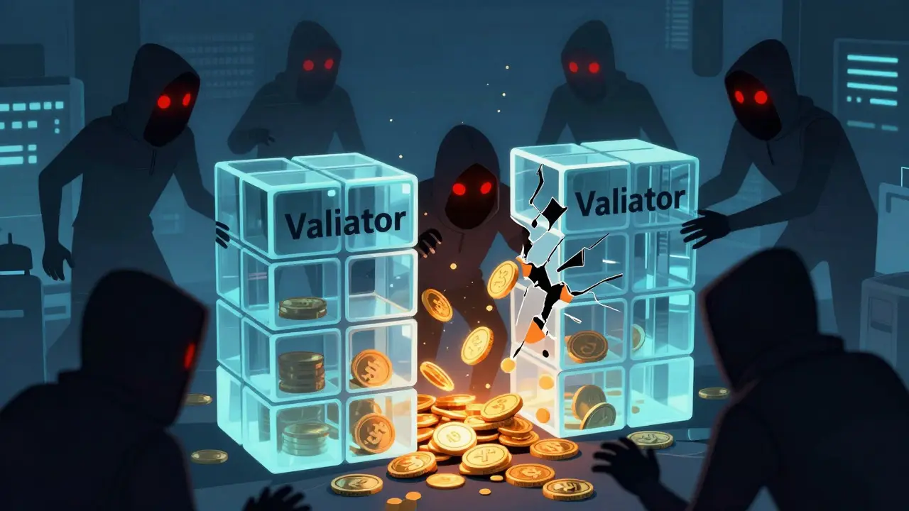 Shadowy hackers stealing gold from a cracked digital validator fortress