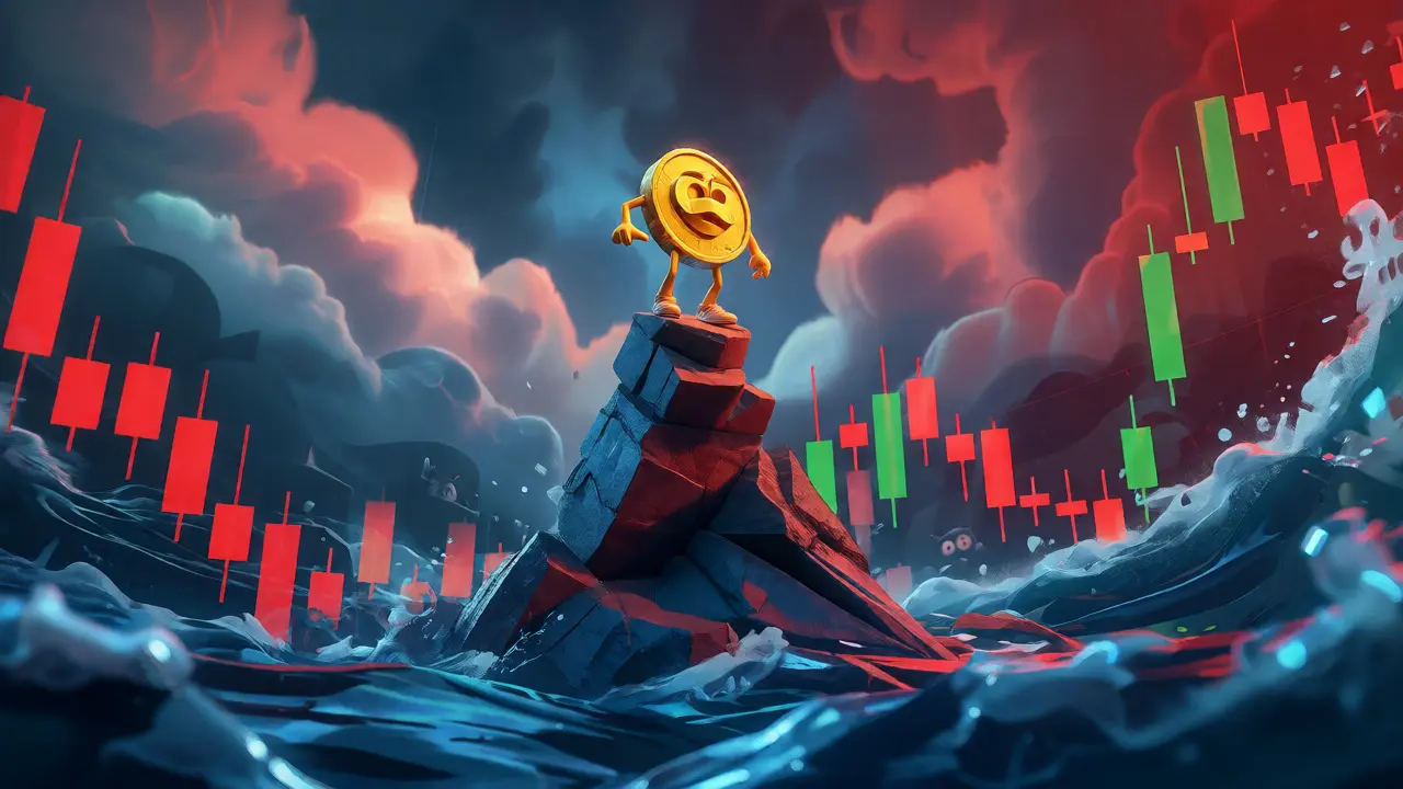 Coin character on unstable chart waves in storm