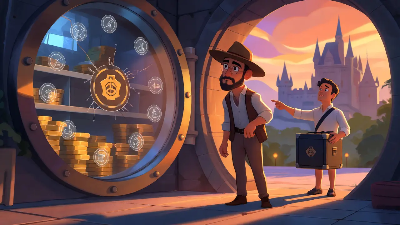Trader weighing risks between a large exchange vault and a personal hardware wallet